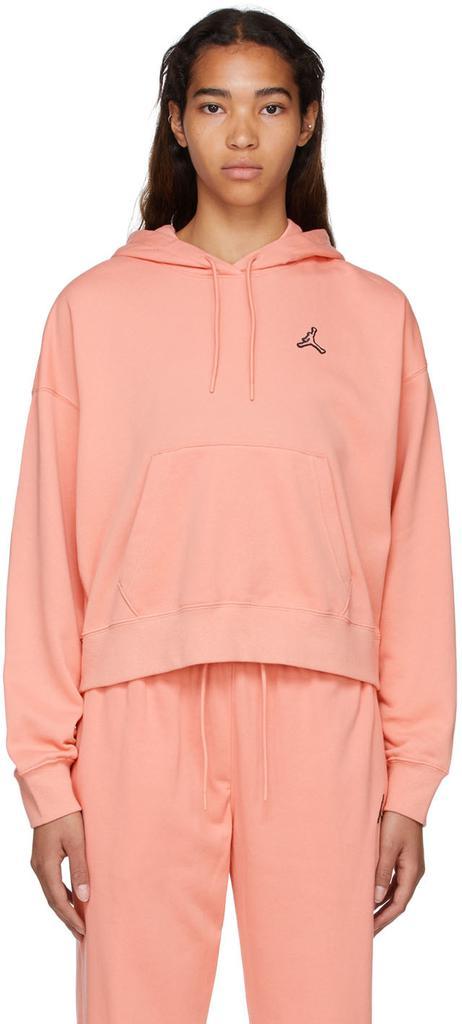 商品Jordan|Pink Cotton Hoodie,价格¥529,第1张图片
