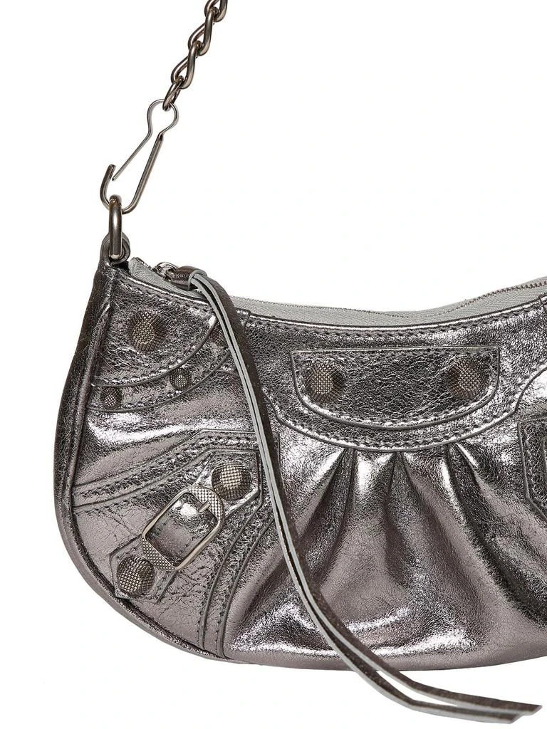 商品Balenciaga|Le Cagole Mini  Metallic Leather Purse,价格¥12005,第3张图片详细描述