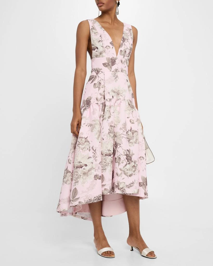 商品Alice + Olivia|Lila Structured Midi Dress,价格¥6926,第4张图片详细描述