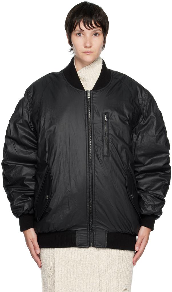 Black Kayama Bomber Jacket商品第1张图片规格展示