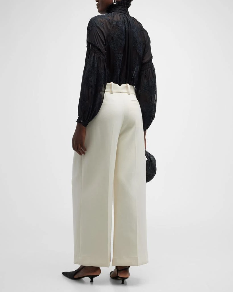 商品TWP|Baby Jane Silk Chiffon Lace Blouse,价格¥2298,第4张图片详细描述