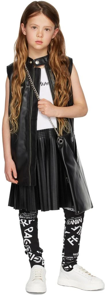 商品MAISON MARGIELA|Kids Black Faux-Leather Biker Dress,价格¥1030,第1张图片