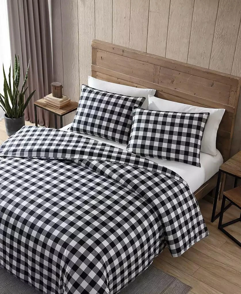 商品Eddie Bauer|Mountain Plaid Cotton Reversible 2 Piece Duvet Cover Set,价格¥559,第3张图片详细描述