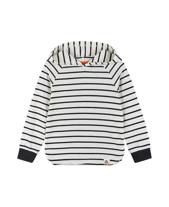 商品Andy & Evan|Boys' White Striped Knit Hoodie - Little Kid, Big Kid,价格¥299,第1张图片