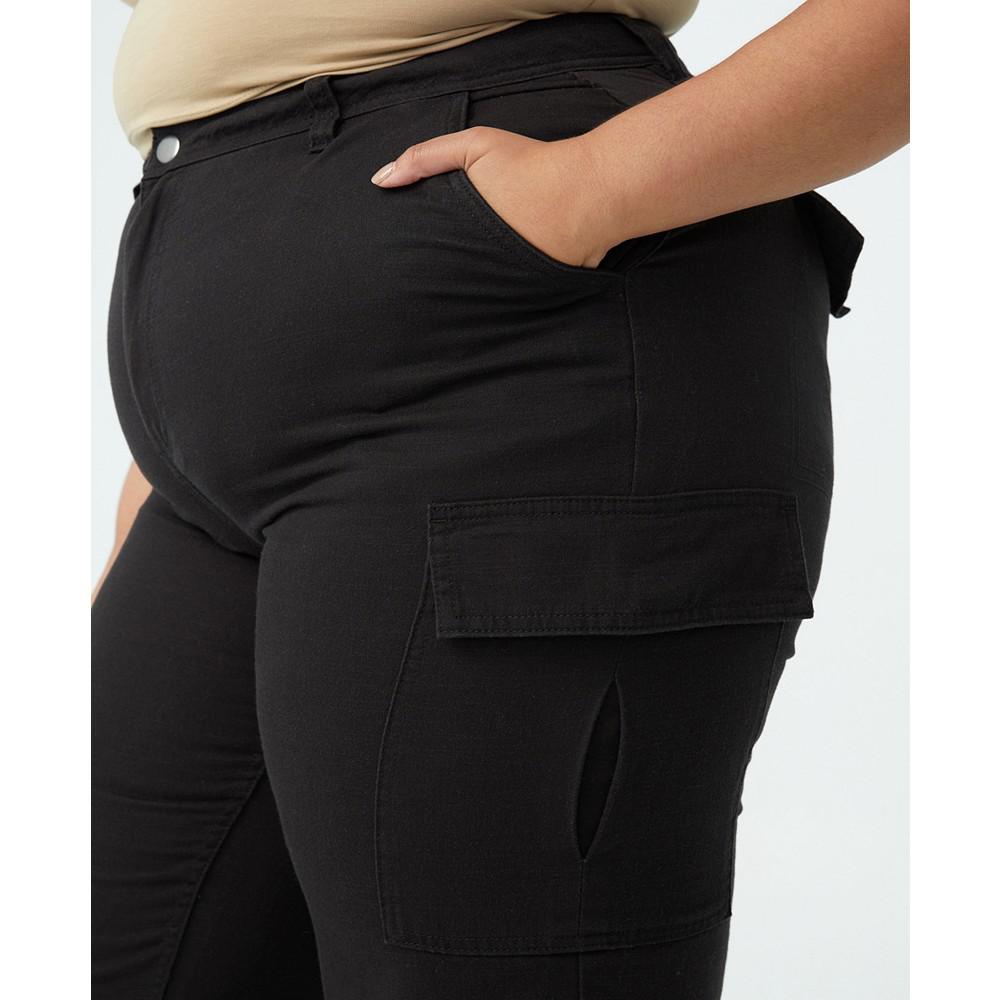 Plus Size Trendy Bobbie Cargo Pants商品第3张图片规格展示