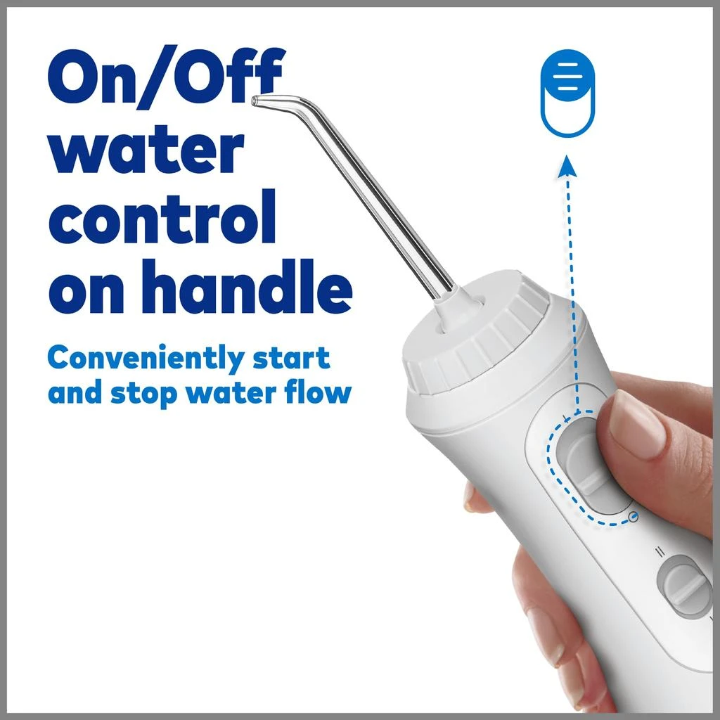 Waterpik Cordless Plus Water Flosser with 4 Flossing Tips, Rechargeable and Portable for Travel and Home, ADA Accepted, Black WP-462 商品