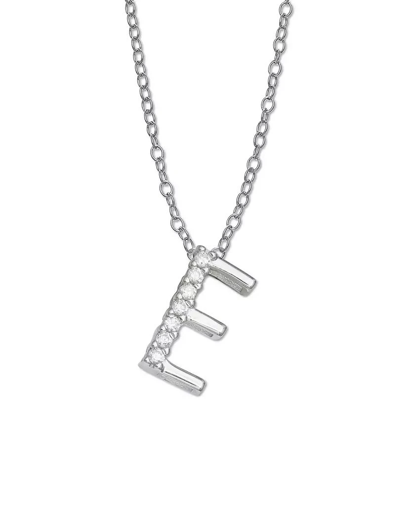 商品Giani Bernini|Cubic Zirconia Initial Pendant Necklace in Sterling Silver,价格¥159,第1张图片