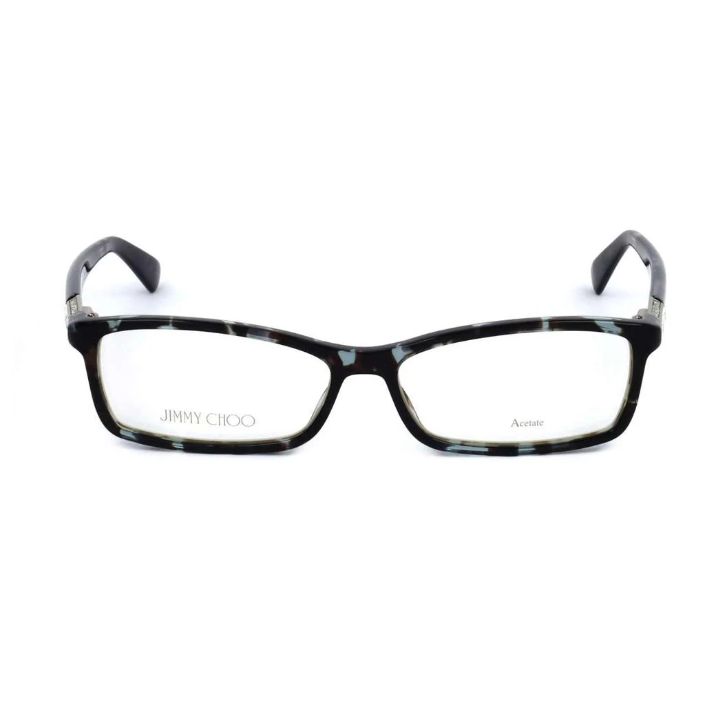 商品Jimmy Choo|Jimmy Choo Women's Blue Rectangular Opticals,价格¥599,第3张图片详细描述