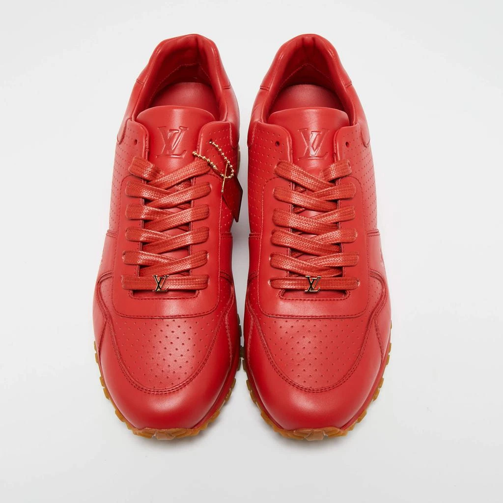 商品[二手商品] Louis Vuitton|Louis Vuitton x Supreme Red Leather Run Away Low Top Sneakers Size 42,价格¥12471,第3张图片详细描述