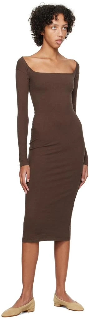 商品Gil Rodriguez|Brown 'El Tigre' Midi Dress,价格¥1082,第4张图片详细描述