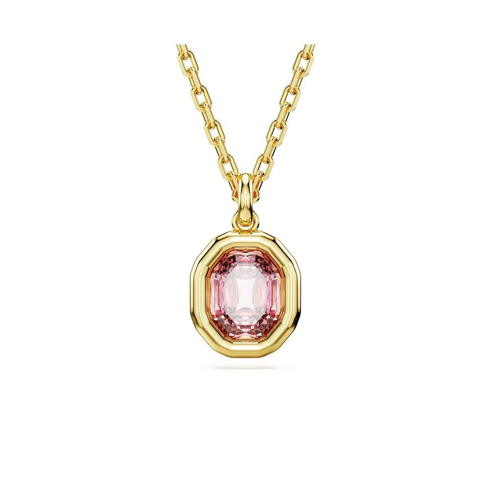 商品Swarovski|Octagon Cut, Pink, Gold-Tone Imber Pendant Necklace,价格¥1462,第1张图片