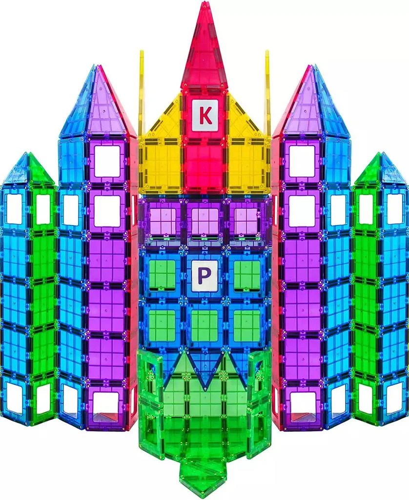 商品Play22|Magnetic Tiles Building Blocks 113 Pieces Set with Insert Alphabet Cards,价格¥616,第1张图片