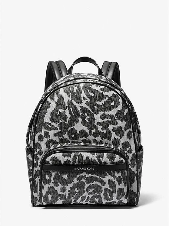 商品Michael Kors|Bex Leopard Logo Backpack,价格¥2236,第1张图片