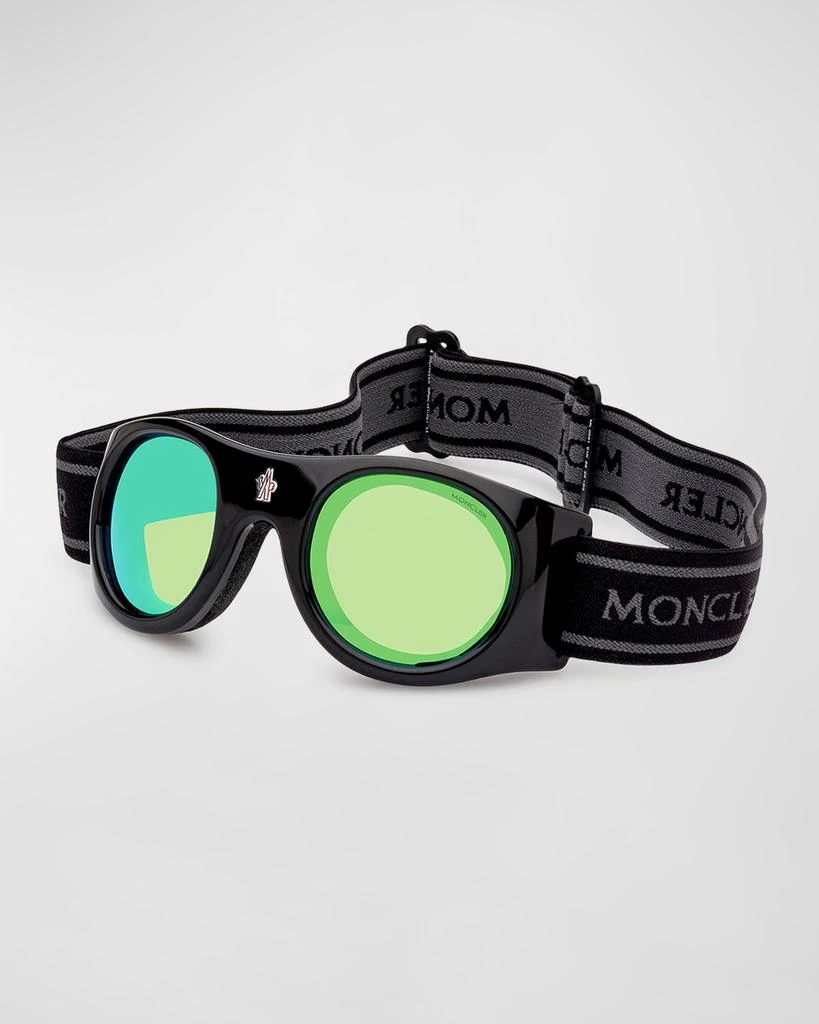 商品Moncler|City Acetate Branded Goggles,价格¥3714,第1张图片