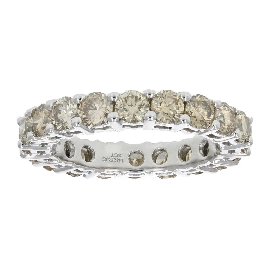 商品Vir Jewels|3 cttw Champagne Diamond Eternity Ring Wedding Band 14K Yellow Gold,价格¥12401,第5张图片详细描述
