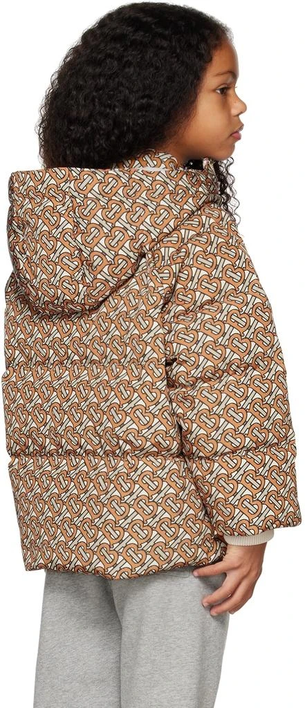 商品Burberry|Kids Orange Monogram Print Down Jacket,价格¥2279,第3张图片详细描述