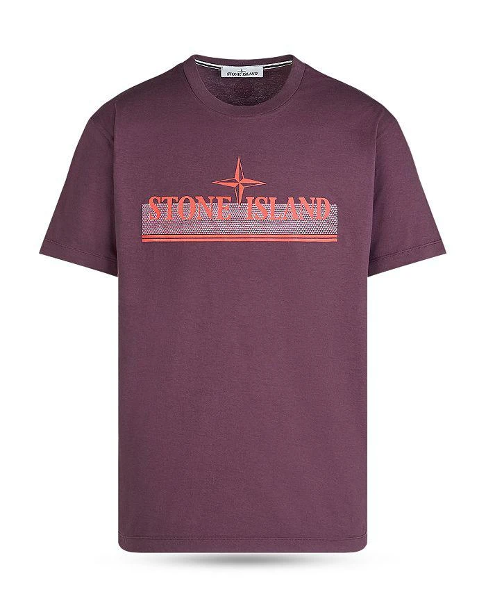 商品Stone Island|Striped Logo Tee,价格¥916,第1张图片