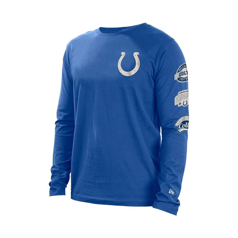 商品New Era|Men's Royal Indianapolis Colts Hype 2-Hit Long Sleeve T-shirt,价格¥279,第2张图片详细描述