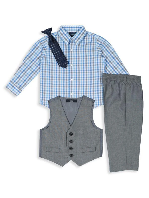 商品Nautica|Baby Boy's Sharkskin 4-Piece Set,价格¥276,第3张图片详细描述