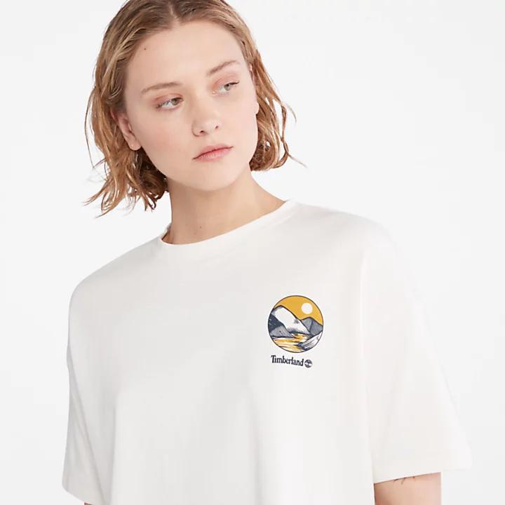 商品Timberland|TimberFresh™ Graphic T-Shirt for Women in White,价格¥369,第7张图片详细描述