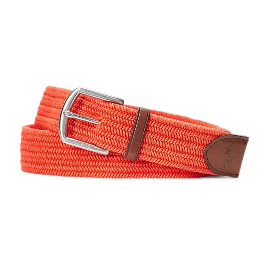 商品Ralph Lauren|Men's College Orange Braided Adjustable Belt,价格¥263,第1张图片