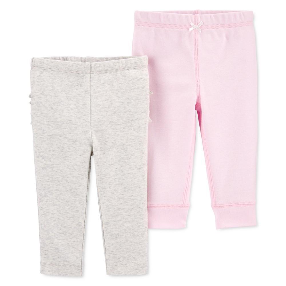 商品Carter's|Baby Girls 2-Pack Pull-On Pants,价格¥163,第4张图片详细描述