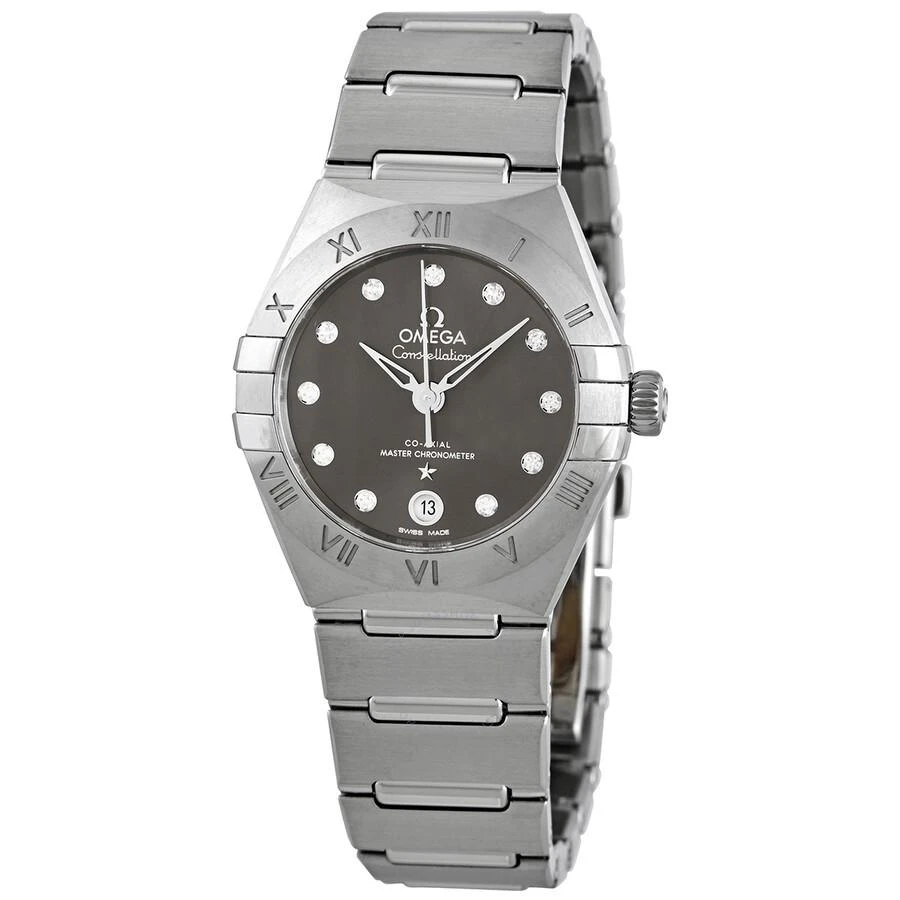商品Omega|Constellation Automatic Diamond Grey Dial Ladies Watch 131.10.29.20.56.001,价格¥33582,第1张图片