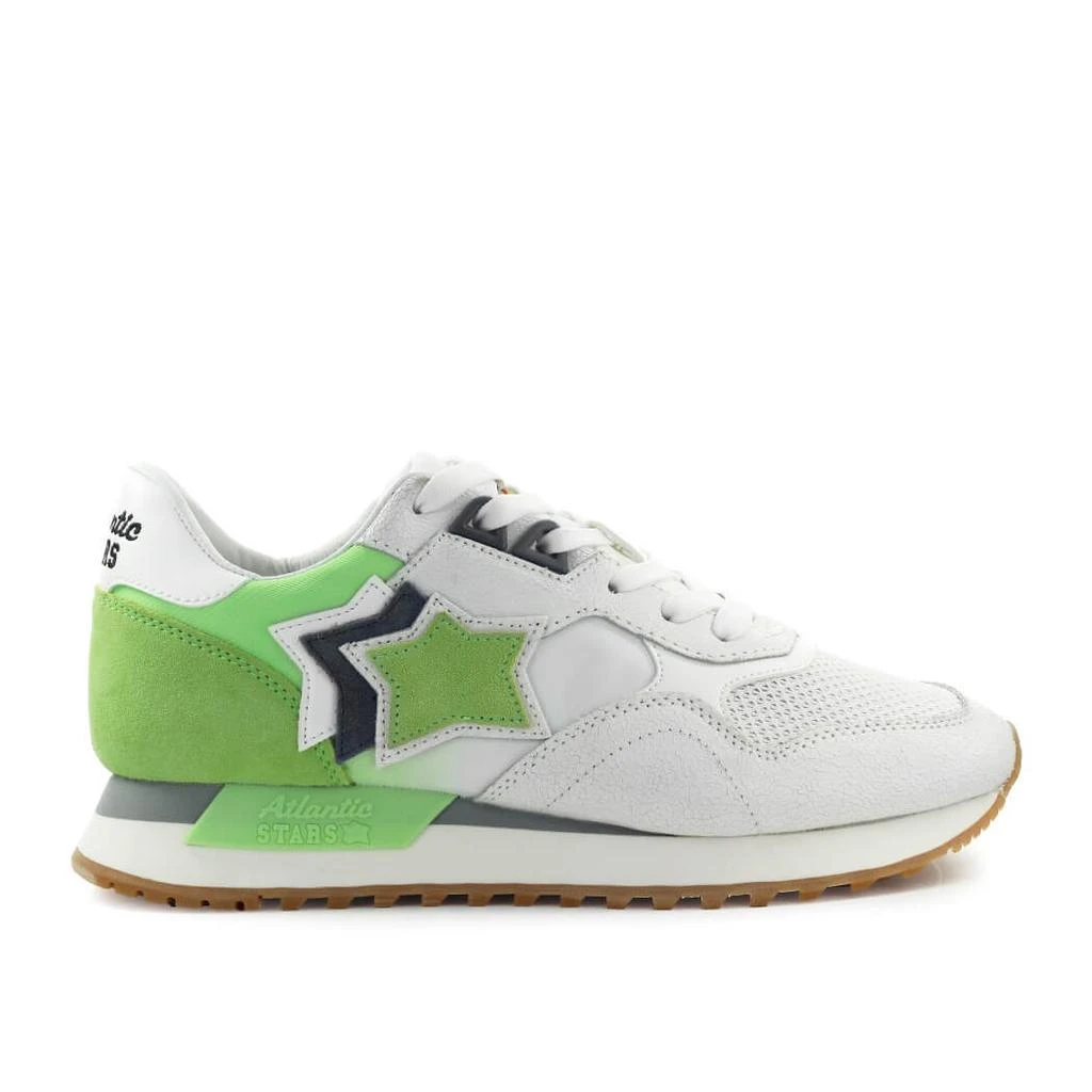 商品ATLANTIC STARS|ATLANTIC STARS DRACO WHITE GREEN GREY SNEAKER,价格¥1228,第1张图片