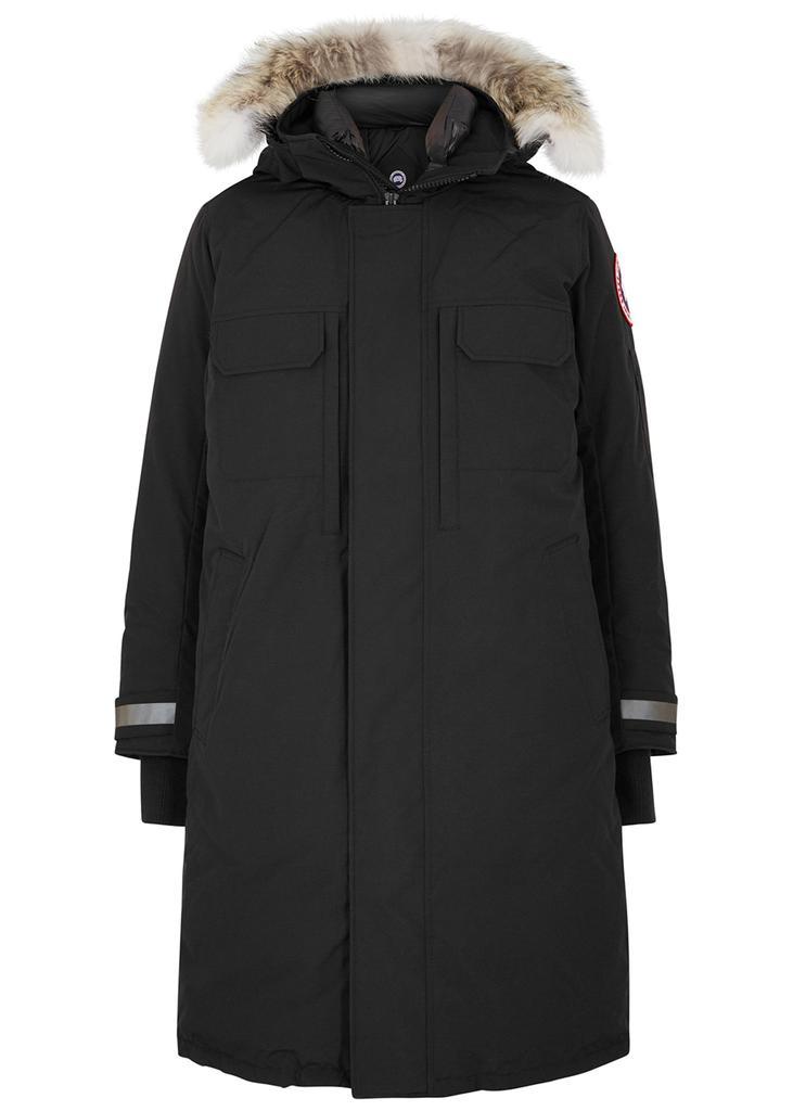 商品Canada Goose|Westmount black fur-trimmed Artic-Tech coat,价格¥10484,第1张图片