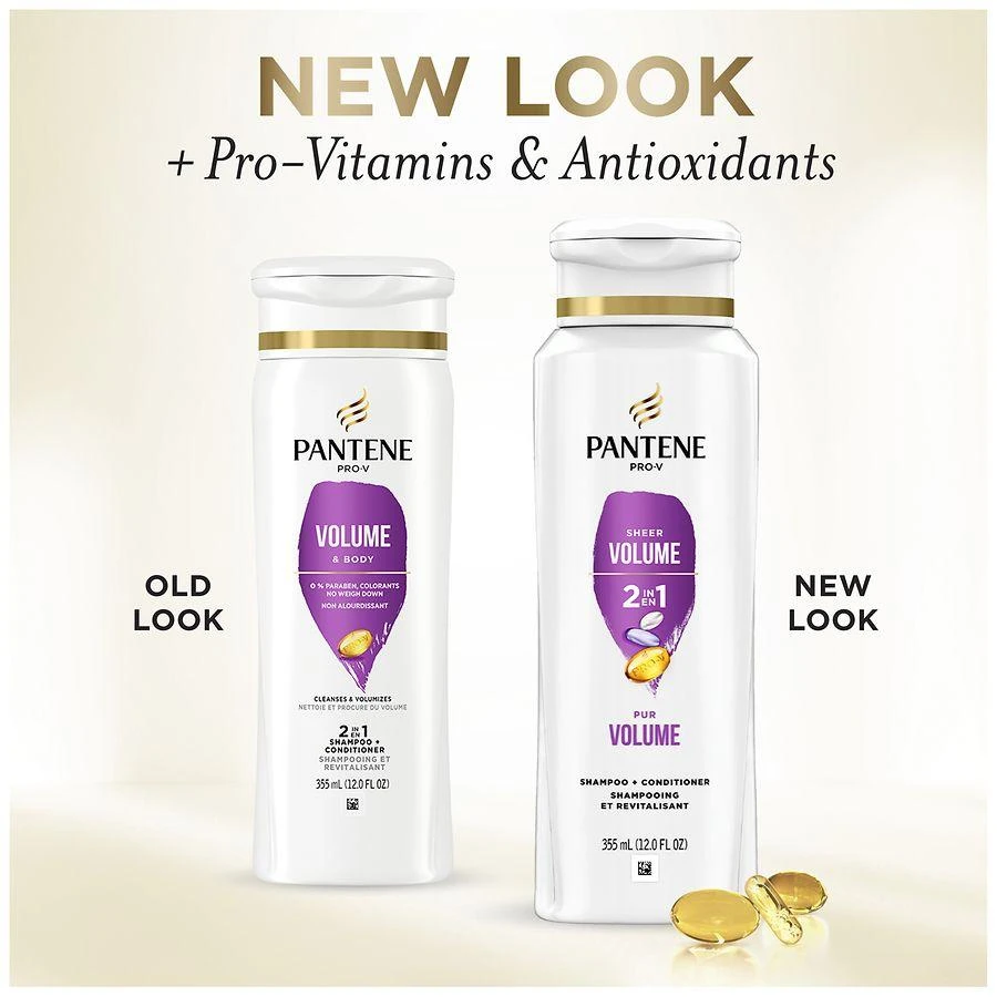 商品Pantene|Sheer Volume 2-in-1 Shampoo & Conditioner Creamy berries,价格¥45,第3张图片详细描述