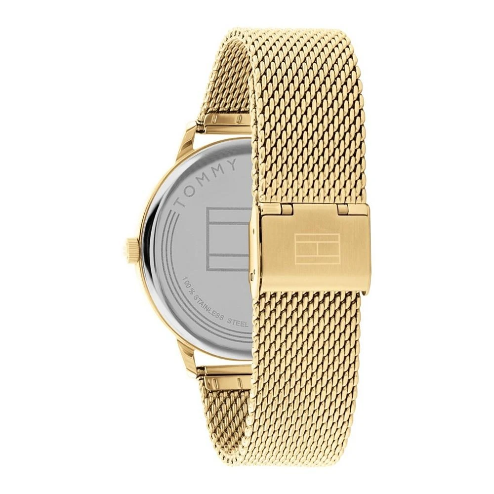 商品Tommy Hilfiger|Men's Gold-Tone Mesh Bracelet Watch, 43mm,价格¥463,第2张图片详细描述