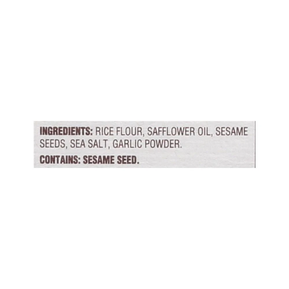 商品Back To Nature|Sesame Seed Rice Thin Crackers - Rice and Sesame Seeds - Case of 12 - 4 oz.,价格¥503,第2张图片详细描述