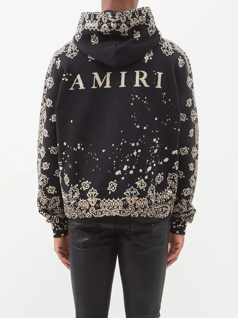 商品AMIRI|Bandana-print cotton-jersey hoodie,价格¥8148,第4张图片详细描述