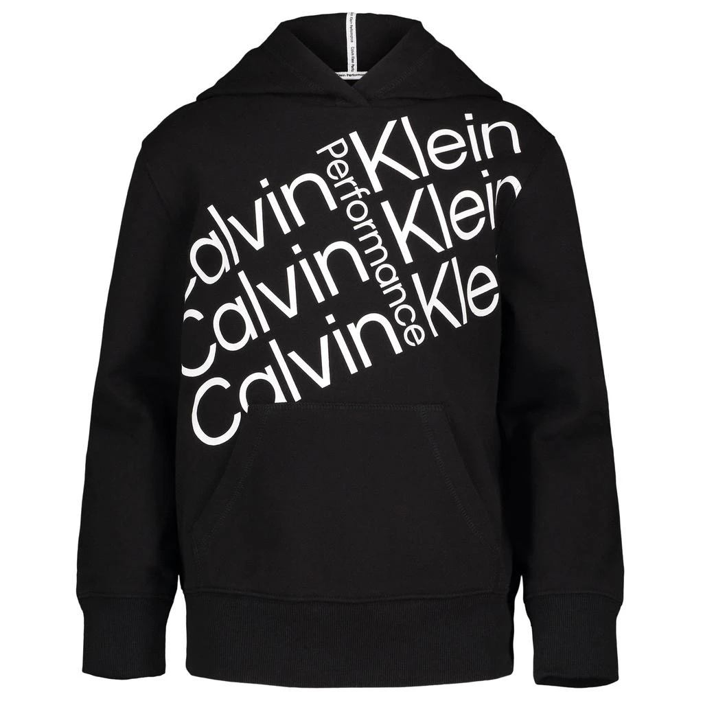 商品Calvin Klein|Calvin Klein Big Girl's Fresh Tilt Logo Hoodie,价格¥198,第2张图片详细描述