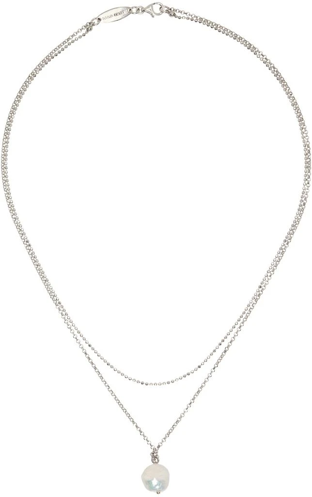 商品Giorgio Armani|Silver Tiered Necklace,价格¥1611,第1张图片
