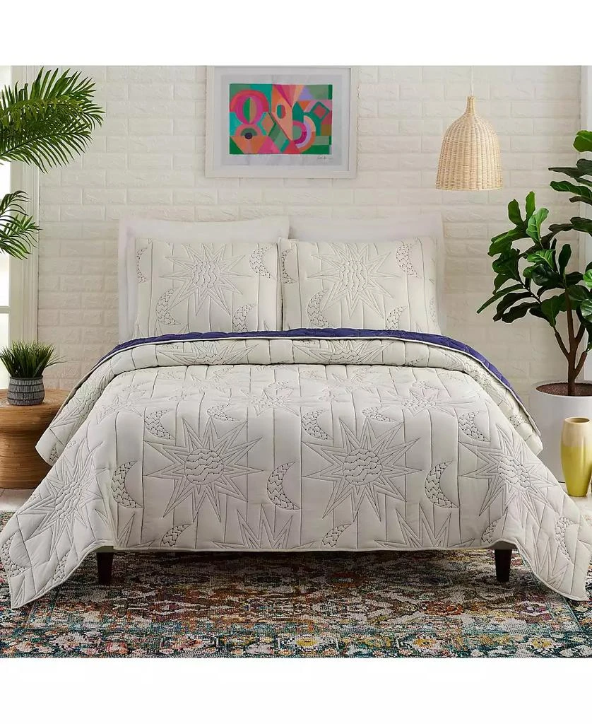 商品Justina Blakeney|Sun Moon Cotton 3-Pc Quilt Set,价格¥412,第1张图片