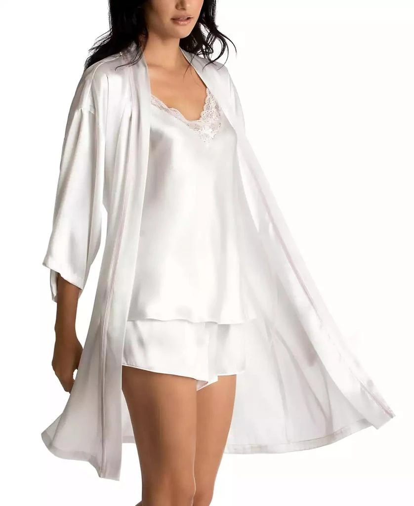 商品Linea Donatella|Bride Satin Wrap Robe, Cami & Tap Shorts Set,价格¥219,第1张图片