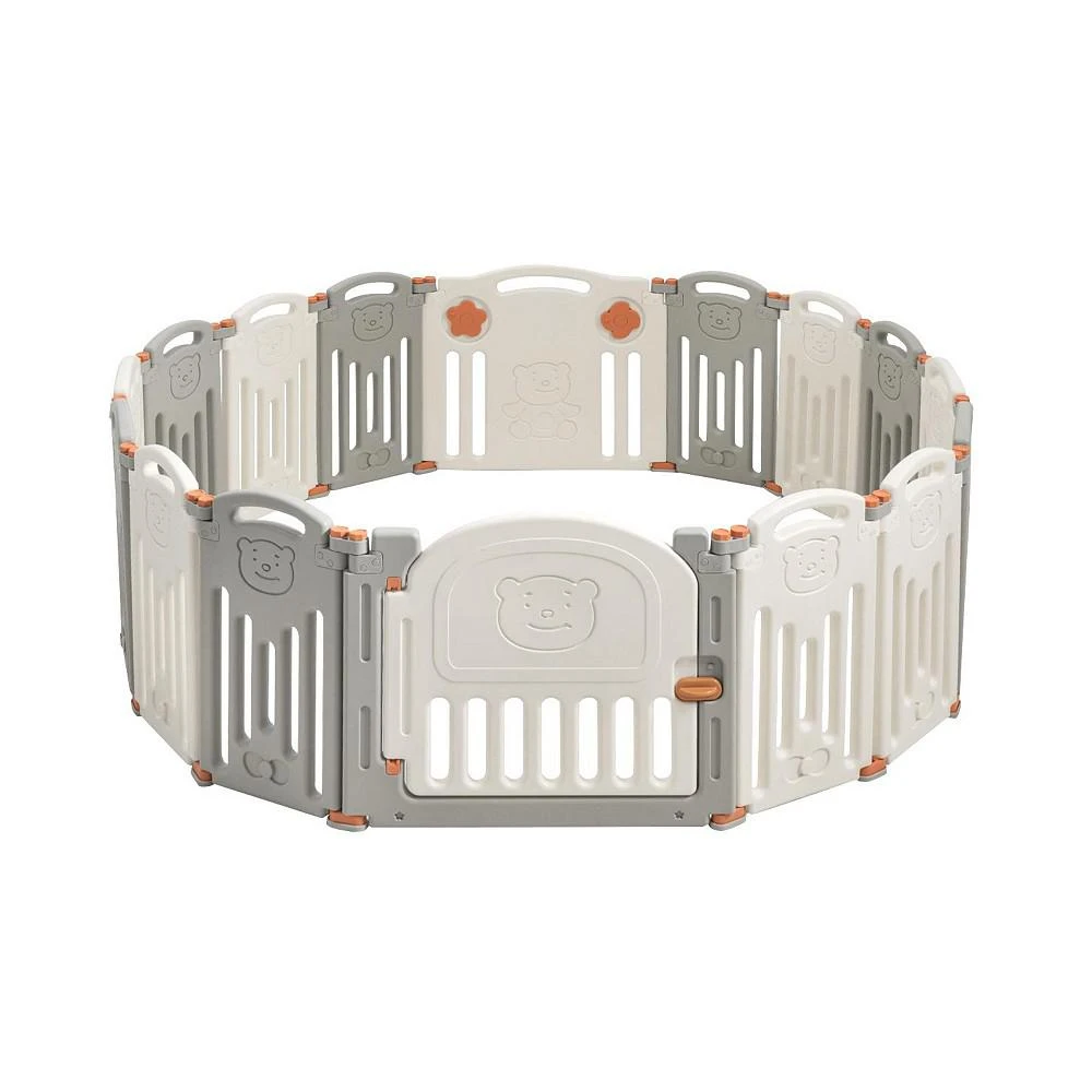 商品Costway|Foldable Baby Playpen 16 Panel Activity Center Safety Play Yard,价格¥983,第3张图片详细描述