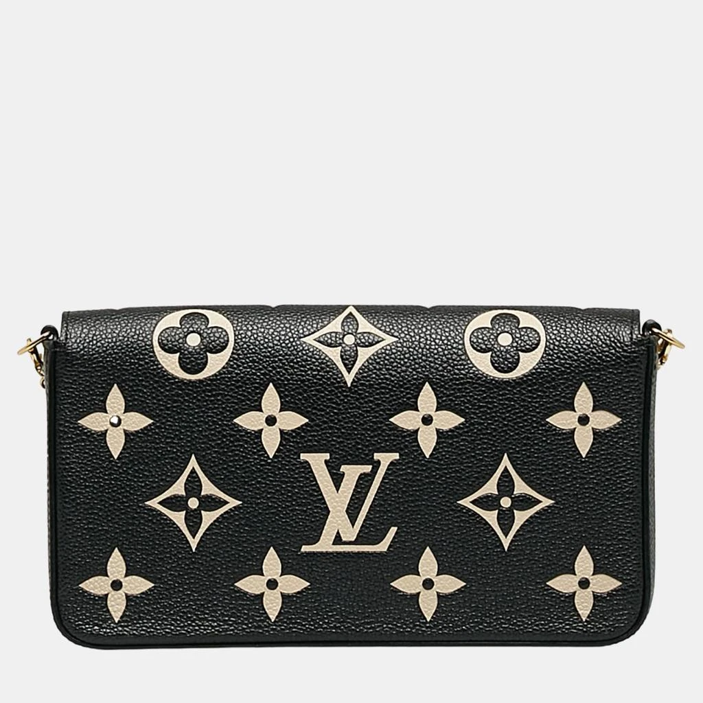 商品[二手商品] Louis Vuitton|Louis Vuitton Black Bicolor Monogram Empreinte Pochette Felicie,价格¥14059,第3张图片详细描述