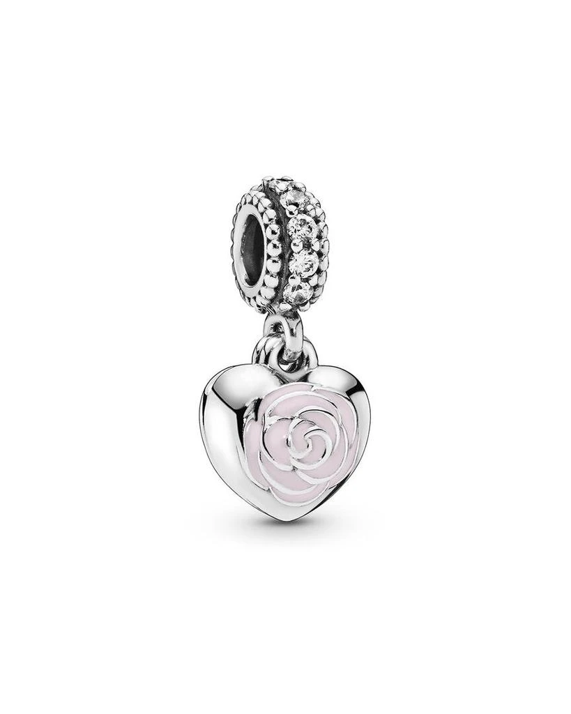 商品PANDORA|Pandora Moments Silver CZ Heart Charm,价格¥174,第1张图片