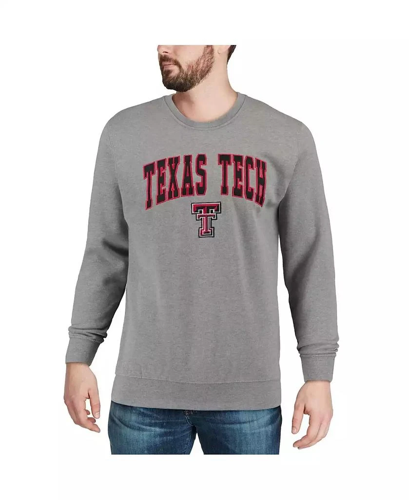 商品Colosseum|Men's Texas Tech Red Raiders Arch and Logo Crew Neck Sweatshirt,价格¥298,第4张图片详细描述