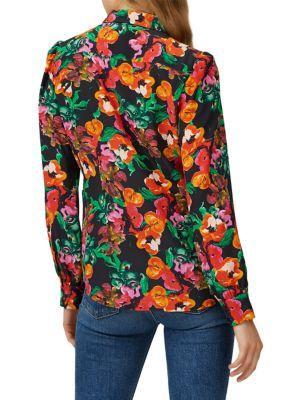 商品[二手商品] Diane von Furstenberg|Floral Silk Shirt,价格¥502,第2张图片详细描述
