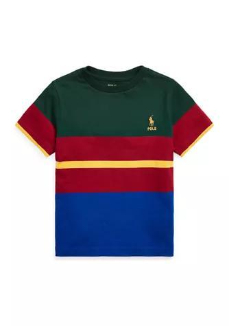 商品Ralph Lauren|Boys 4-7 Striped Cotton Jersey T-Shirt,价格¥258,第3张图片详细描述