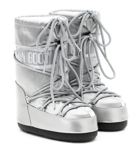 商品Moon Boot|Metallic nylon snow boots,价格¥967,第1张图片