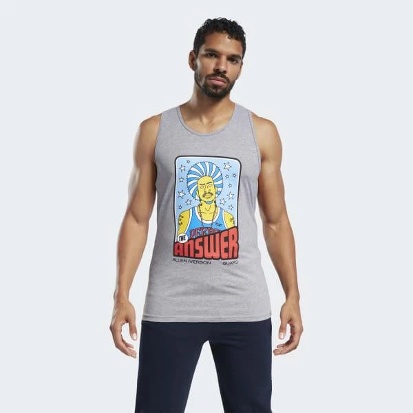 商品Reebok|QT Iverson 70s Tarot Card Tank Top,价格¥156,第1张图片