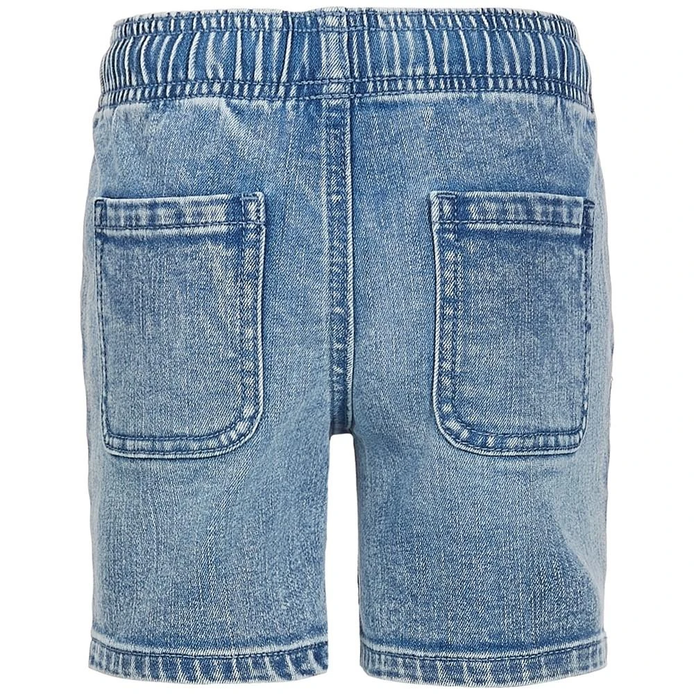 商品Epic Threads|Little Boys Good Vibes Light-Wash Denim Shorts, Created for Macy's,价格¥41,第2张图片详细描述