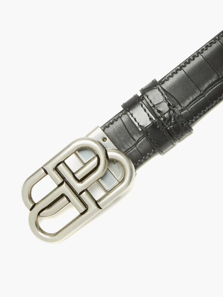 商品Balenciaga|BB-logo leather belt,价格¥4239,第3张图片详细描述