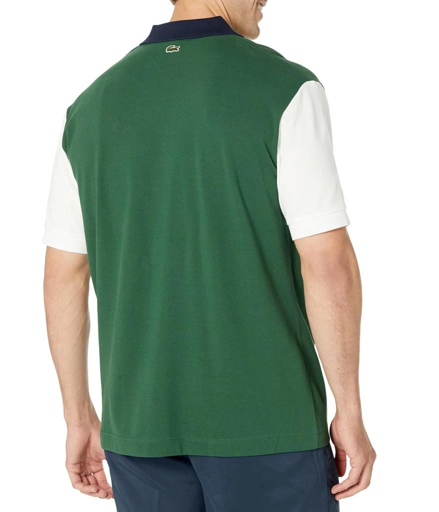 商品Lacoste|Short Sleeve Loose Fit Pique Graphic Polo Shirt,价格¥552,第2张图片详细描述