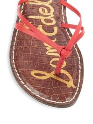 商品Sam Edelman|Gerianne Leather Flip Flops,价格¥136,第5张图片详细描述
