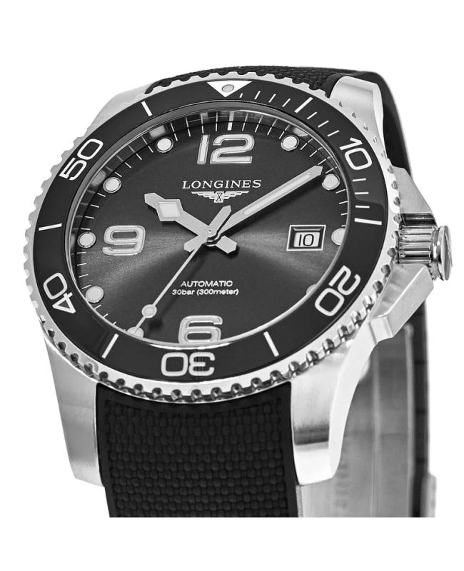 商品Longines|Longines HydroConquest Automatic Ceramic 41mm Diving Watch Men's Watch L3.781.4.56.9,价格¥9213,第2张图片详细描述